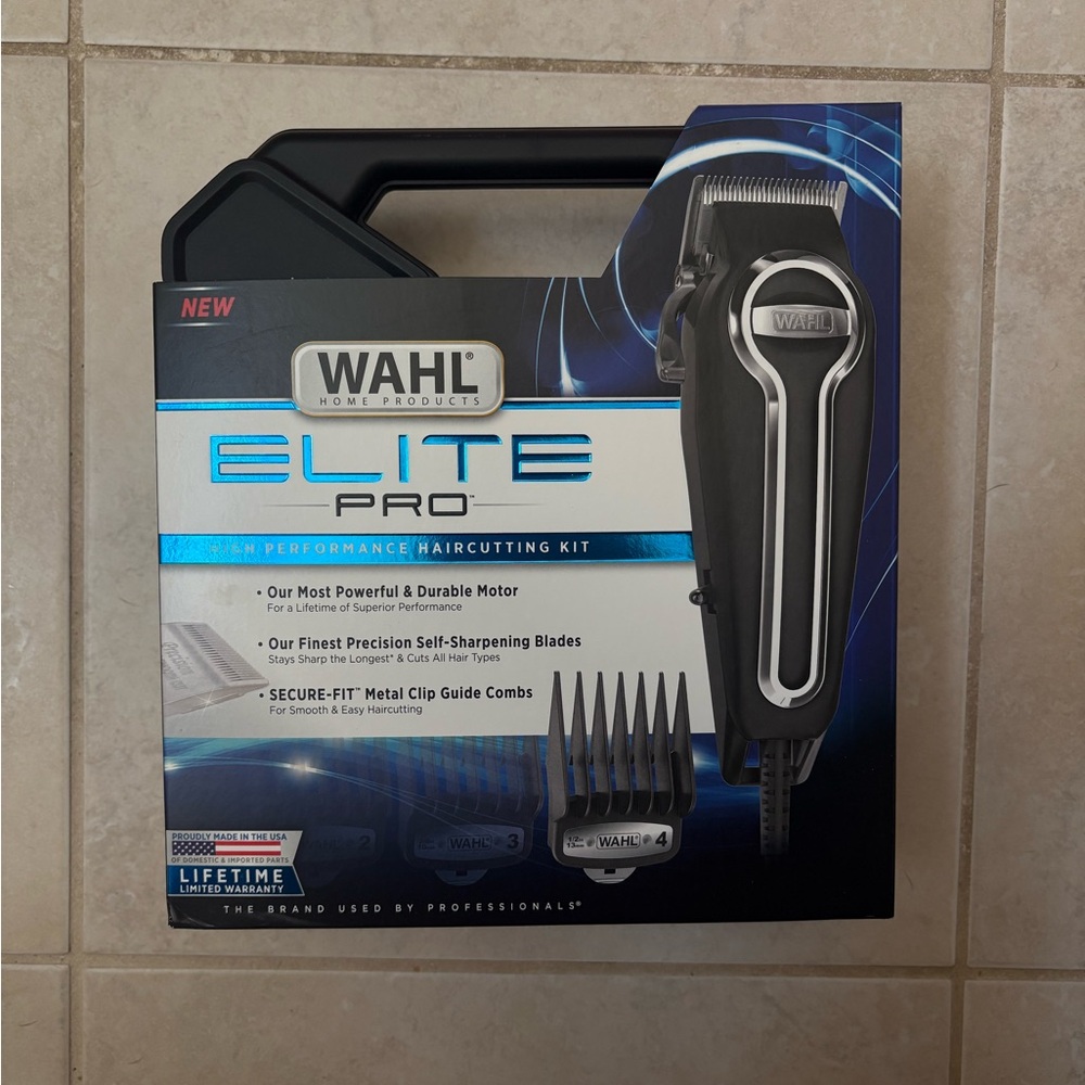 NIB WAHL ELITE PRO MENS CLIPPERS HIGH PERFORMANCE HAIRCUT KIT 79602